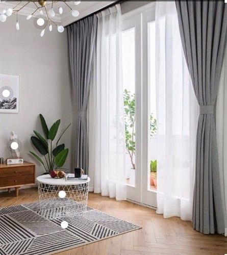 Màn Vải Kết Hợp Với Màn Voan 01
